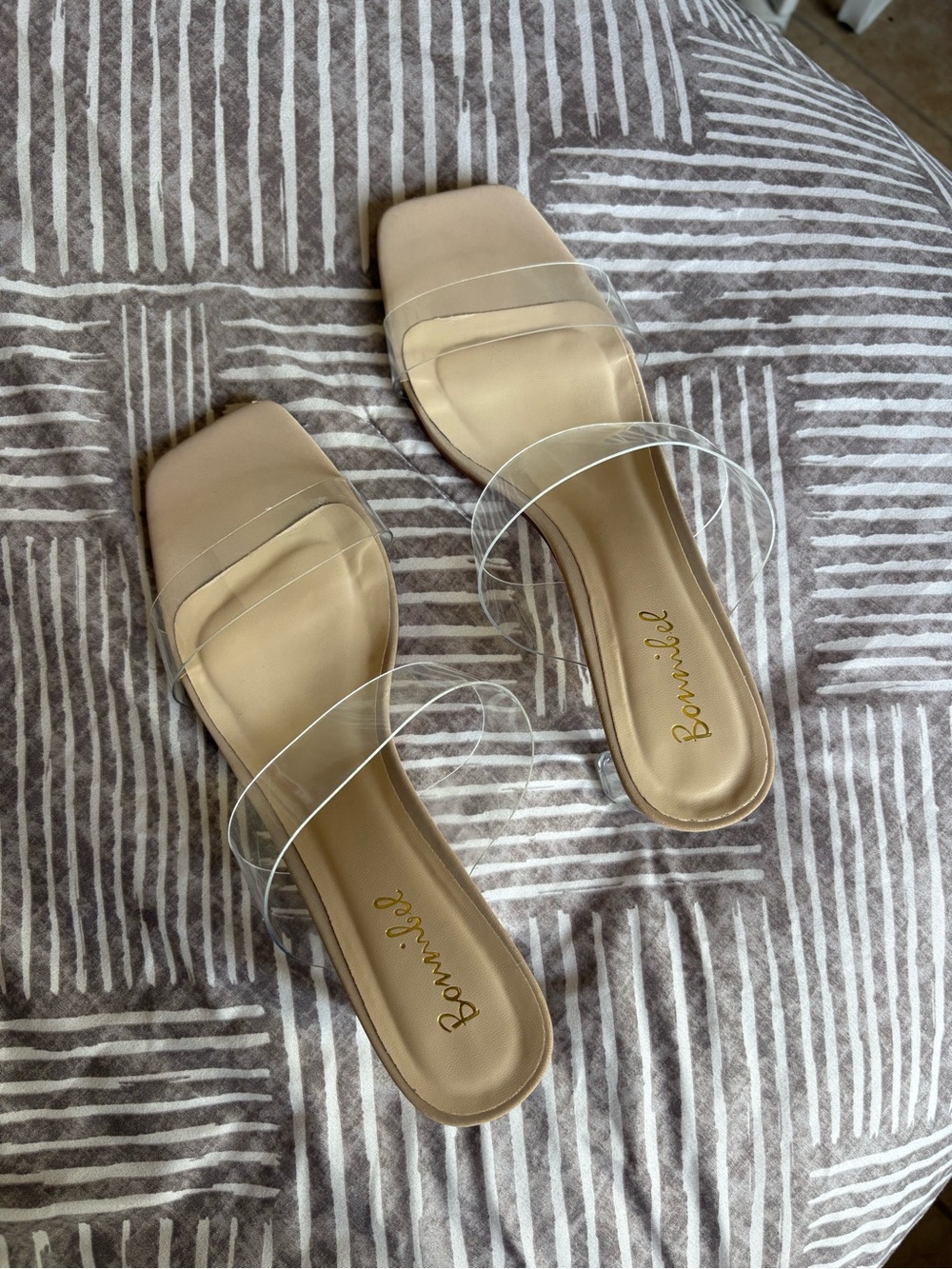 Bonnibel Beige Clear Heels